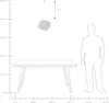 BELIANI Lampa wisząca biała sztuczne pióra kula 40 x 34 cm Podgląd zdjęcia produktu 6