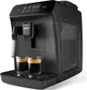 A black Philips espresso machine with two cups of espresso on the drip tray. Voir les images du produit