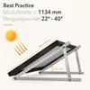 enjoy solar® verstellbare Aluminium-Dreiecke-Halterung mit Produktbild-Vorschau 5