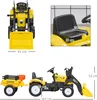 HOMCOM Trettraktor mit Anhänger Tretauto Traktor und Produktbild-Vorschau 3