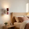 TWIN Wandleuchte E27 2-flammig, Metalllampe Rot Rosa und Produktbild-Vorschau 3