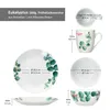 Eukalyptus 18dílná snídaňová sada porcelán 6 osob talíř Náhled obrázku produktu 6