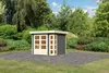 Karibu Gartenhaus Gerätehaus Kerko 3 terragrau 242x217x211 Produktbild-Vorschau 2