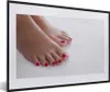 MuchoWow® Gerahmtes Poster Füße mit roten Zehennägeln 60x40 Produktbild-Vorschau 1