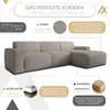 AX LIVING Couch Sofa L Form Didim mini Beige 310 cm breit, Produktbild-Vorschau 5