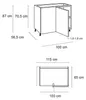 Optifit Eckunterschrank Linus984 BxTxH 100 x 58,4 x 87 cm Produktbild-Vorschau 5