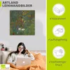 ARTland Leinwandbild Garten mit Sonnenblumen Größe: 70x70 Produktbild-Vorschau 3
