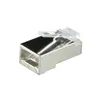 Logilink Steckverbinder CAT6 RJ45 100er Set, geschirmt, sw. Anteprima dell’immagine prodotto 5