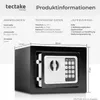 Elektronický trezor + klíč model 2 - černý Náhled obrázku produktu 11