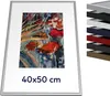 Kvalitní kovový rám 40x50 cm, Barva stříbrná mat na obraz, Náhled obrázku produktu 1