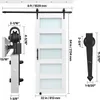VEVOR Porta scorrevole in stile fienile Sistema di porte Anteprima dell’immagine prodotto 8