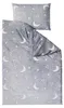 Svítící mikroplyšové povlečení BIG MOON šedé 70x90 + Náhled obrázku produktu 7