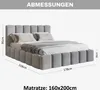 MOTIVENA Nunu Bubble Polsterbett 160x200 mit Bettkasten, Produktbild-Vorschau 7