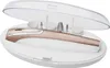 A rose gold electric nail file set with multiple attachments is displayed inside its white storage case, with the clear lid open. Náhľad obrázku produktu