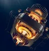 A cutaway view of an electric motor with glowing internal components. Produktbild-Vorschau