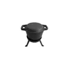 Gusseiserner Jagdkessel 5,0 l mit Grillpfanne 2 in 1 Produktbild-Vorschau 3