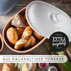 Römertopf Brottopf oval MAXI 6,5 Liter - Brotkasten Weiß Produktbild-Vorschau 5