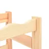 A close-up view of a wooden wine rack. Náhled obrázku produktu