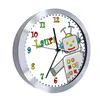 Kinderzimmer Funkwanduhr, Funkuhr Wanduhr Kinder, Roboter Produktbild-Vorschau 5