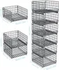 Unyqoos® Schrankorganizer, set van 6, zwart – Stapelbare, Productafbeelding-voorbeeld 2