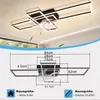 ZMH Stropní ventilátor s LED světlem 94cm 6rychlostní Náhled obrázku produktu 4