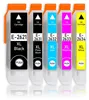 A set of five XL ink cartridges for a printer. Produktbild-Vorschau
