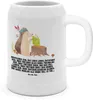Mr. & Mrs. Panda Krug Igel Federschmuck - Weiß - Geschenk, Produktbild-Vorschau 1
