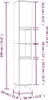 Badschrank Weiß 30x30x190 cm Holzwerkstoff , Produktbild-Vorschau 11