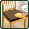 Stretch Sitzbezug für Stühle - 40 x 40 cm - Braun Samt - Produktbild-Vorschau 7