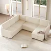 Merax 5 Sitzer U Form Schlafsofa Mit Schlaffunktion, Produktbild-Vorschau 4