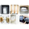 A collage of close-up images showing different features of a wooden toy kitchen. Produktbild-Vorschau