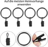 50 Stück Gardinenringe Vorhangringe, Vorhang Clips für Produktbild-Vorschau 3
