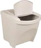 vidaXL Poubelles empilables 3 pcs. Blanc 75 L Polypropylène Voir les images du produit 2