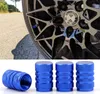 4 Ventilkappen Kappen SET Blau eloxiert für Autoventile Produktbild-Vorschau 1