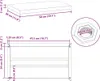 vidaXL Wandregale 2 Stk. 50x30 cm Silbern Edelstahl Produktbild-Vorschau 7