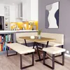 Eckbank AKIKO METAL mit Tisch und B nken 168x128 rechts - Produktbild-Vorschau 2