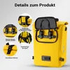 Wiltec 3 in 1 borsa portapacchi giallo, borsa da bici zaino Anteprima dell’immagine prodotto 2
