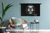 MuchoWow® Wandteppich Wandbehang Buddha - Gesicht - Silber Produktbild-Vorschau 5