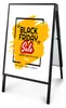 Reklamní stojan A2 černý 42 x 59,4 cm – oboustranný stojan Náhled obrázku produktu 2