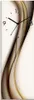 A vertical clock with a wavy abstract design. Produktbild-Vorschau