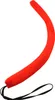 A red devil tail accessory with a black loop for attachment, isolated on a white background. Anteprima dell’immagine prodotto