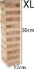 XL Holzturm Stapelspiel 50cm Holz Wackelturm Produktbild-Vorschau 1