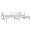Výsuvná válenda bílá masivní borovice 2 x (90 x 200) cm Náhled obrázku produktu 5