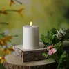 LED Kerze outdoor - Kunststoff - 3D Flamme - H: 12,5cm - D: Produktbild-Vorschau 3