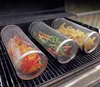 2er Set Zylindrischer Grillkorb Rund aus Edelstahl mit 1x Produktbild-Vorschau 6