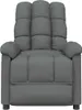 A front view of a dark gray fabric recliner chair against a white background. Náhľad obrázku produktu