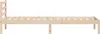 vidaXL Bettrahmen Braun 215,5 x 95,5 x 69,5 cm Massivholz Produktbild-Vorschau 6