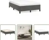 The Living Store Bettgestell Dunkelgrau 120x190 cm Samt Produktbild-Vorschau 1