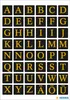 HERMA Buchstaben Sticker A-Z Folie geprägt schwarz/gold 2 Produktbild-Vorschau 2