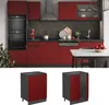 Küchenunterschrank Vicco R-Line Rot 60 cm J-Shape, ohne Produktbild-Vorschau 3